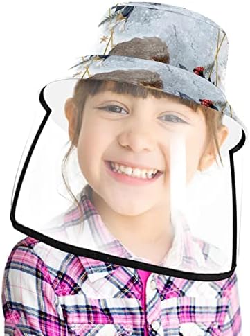 כובע מגן למבוגרים עם מגן פנים, כובע דייגים כובע אנטי שמש, קיפוד דפוס פשוט מודרני