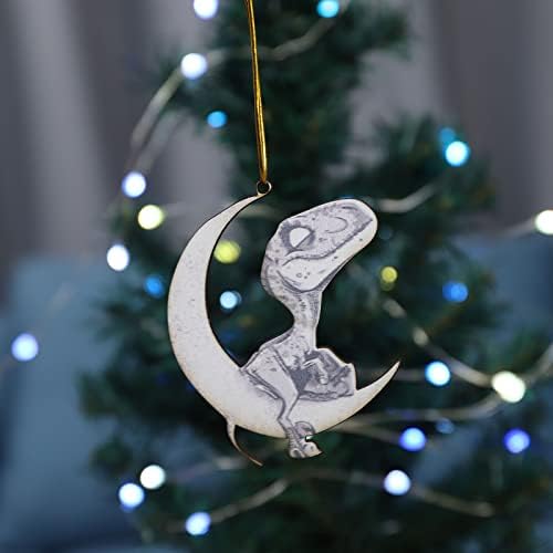 ירח קישוטי קישוטים לעץ על חיות חוץ לחג המולד יושבים תליון לחג המולד זר של זר חיצוני