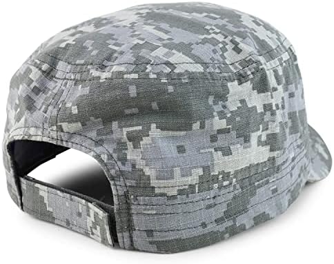 חנות הלבשה אופנתית xxl ראש גדול יתר על המידה כובע צבא שטוח עם כיס מפה