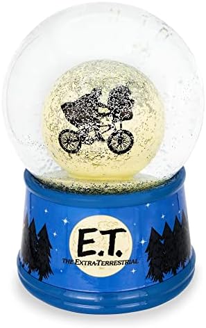Toynk E.T. אופניים חוץ-ארציים ירח גלובוס שלג בגודל 6 אינץ 'עם חתיכת תצוגה נצנצים מסתחררת