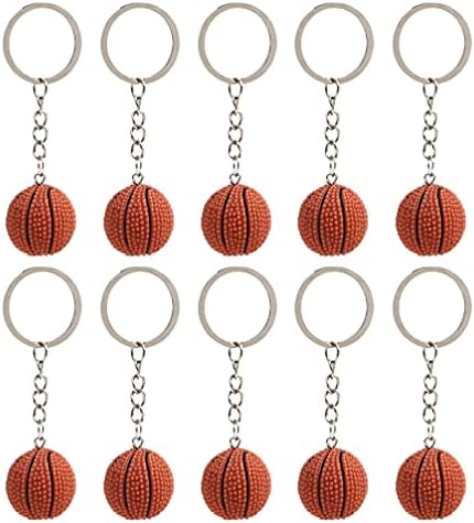 גברים ארנקים בני ספורט מתנות כדורסל מחזיק מפתחות ספורט מפתח טבעות: 10 יחידות חידוש גברים מפתח מחזיק כדורסל קסם תיק תליית