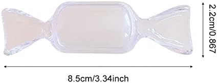 עגיל מסך ברור סוכריות בצורת תכשיטי תיבת ריק מיני חמוד נייד תכשיטי תיבה ארגונית אחסון 1 יחידות/2 יחידות/5 יחידות