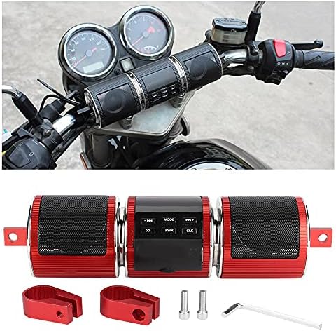 DOACT אופנוע אוניברסלי אטום למים, אופנוע אוניברסלי רמקולי סטריאו אטומים למים Bluetooth 3.0+EDR TF נגן מוסיקה USB