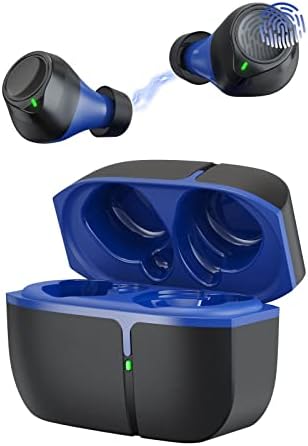 אוזניות אלחוטיות, BlueoTooh 5.1 אוזניות בס עמוק, אוזניות Bluetoth באוזן עם ביטול רעש של מיקרופון CVC8.0, אוזניות אלחוטיות