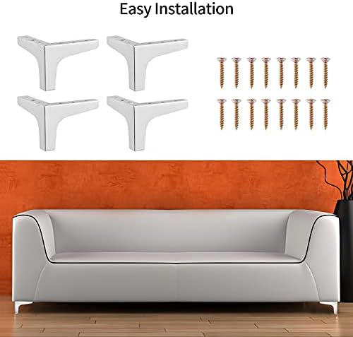 RAHYMA ריהוט מתכת מודרני רגלי ספה רגליים 4 יחידות סט מיטה משולש רגליים ארונות טלוויזיה רגליים שולחן קפה