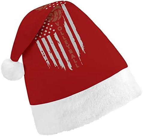 כדורעף דגל קטיפה חג המולד כובע שובב ונחמד סנטה כובעי עם קטיפה ברים ונוחות אוניית חג המולד קישוט