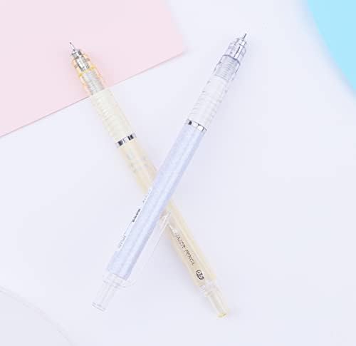 קולנק עיפרון מכני סט עם עופרת ומחקים, 6 חמוד ציור עפרונות מכניים 0.5 & מגבר; 0.7 מ מ, עם 4 צינורות של עופרת עופרת מילוי
