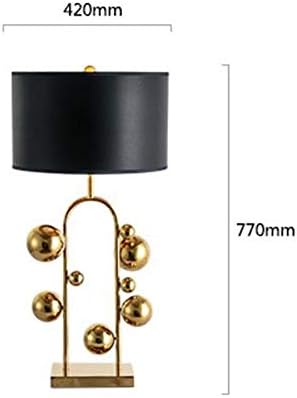 ZHYH איכות גבוהה פשוטות שולחן זהוב פשוטות מוזהב רטרו תאורה בסגנון אמריקאי יצירתי למלון חדר שינה אורות דקורטיביים