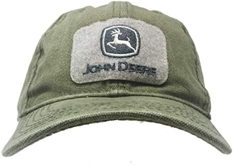 ג ' ון דיר תיקון לוגו זית ירוק אריג בד כובע