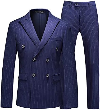 חליפות Mogu Mens 3 חלקים חליפה כפולה חזה חזה פסיסט דק טוקסידו מתאים מכנסי אפוד למכנסיים לחתונה עסקית לנשף נשף