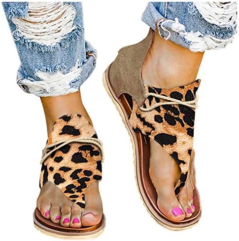 סנדלי מסביר לנשים נעליים רומאיות של אופנה קיץ מזדמנת סנדלי רצועת אבזם מזדמנים