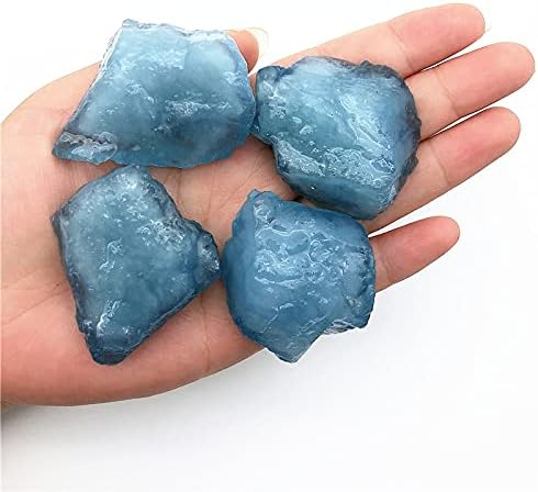 Seewoode AG216 1PC כחול טבעי אקוומרין גולמי אבני חן גולמיות אבנים מקוריות קריסטל קריסטל רייקי ריפוי קוורץ מתנה