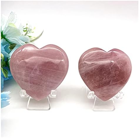 Heeqing AE216 1PC טבעי סגול סגול ורוד אהבה צורת לב דגימה ריפוי אבני חן אבן מלוטשות לקישוט הבית מתנה DIY קריסטל