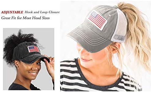 RNFENQS דגל אמריקאי דגל אמריקאי קוקו כובע בייסבול כובע אבא במצוקה מתכווננת