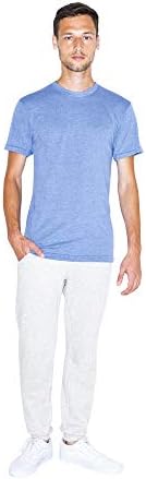 אמריקן אפרל תלת-תערובת צווארון עגול מסלול קצר שרוול חולצה-ארה ב אוסף