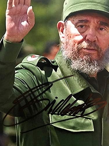 חתימה אותנטית ממוסגרת של פידל קסטרו עם תעודת אותנטיות