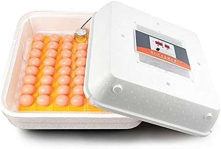 אלרמו 103234536 חממות לבקיעת ביצים מפנה אוטומטי, 55 ביצים האצ ' בקרת טמפרטורה עבור תרנגולות ברווזים אווזים ציפורים, קצף
