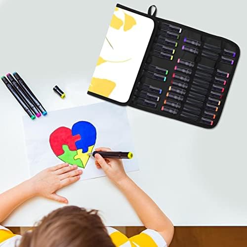 מארגן עט עפר עפרון צבעוני לשולחן העבודה, מחזיק עיפרון קיבולת גדולה בעפרונות צבעי מים, עט ג'ל או סמנים, 24 משבצות