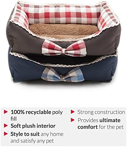 רך חומר לחיות מחמד כלב מיטה עם קשת 1-סופגנייה כלב מיטת מחצלת כרית מיטת בית עבור כלב חתול מחמד אספקת בית תפאורה