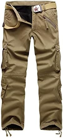 מכנסי טרנינג לגברים אופנה טלאים מטען צפצף כיס רב ג ' ינס צפצף בתוספת גודל מלא אורך חיצוני ספורט מכנסיים