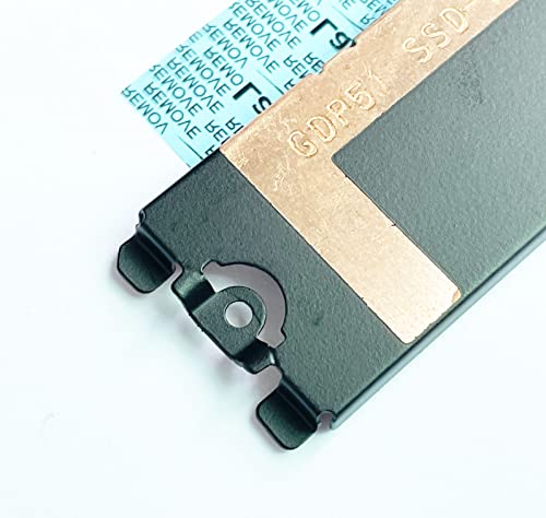 חריץ עלים בשר 2 M.2 2280 SSD כיסוי כיסוי כיסוי חום תרמי החלפת מגן חום תרמי ל- Dell XPS 15 9500 9510 Precision 5550 5560