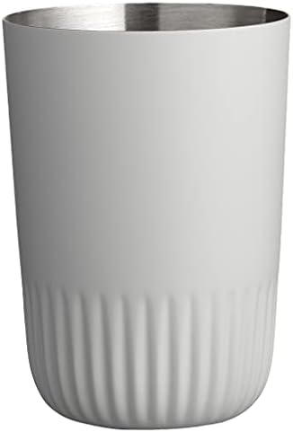 Sødahl 977309 עיצוב נורדי מותג מברשת שיניים יוקרתית כוס, 3.1 x 3.1 x 4.3 אינץ ', פליסה אפור בהיר
