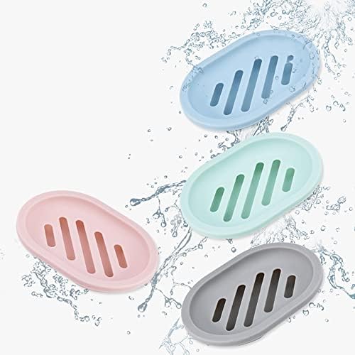 4 יחידות סבון סבון מחזיק סבון מתלה ניקוז מפלסטיק מיכל מקרון צבעי ציוד אמבטיה