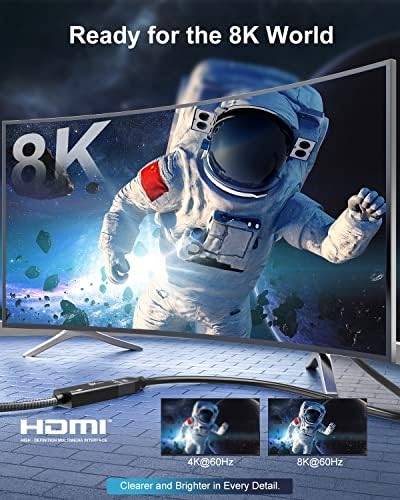 AGFINEST TYPE-C ל- HDMI מתאם 8K, USB C ל- HDMI 2.1 מתאם, חד כיווני, תומך ב- 8K 60Hz ו- 4K 144Hz עם HDR ו- DSC, תואם