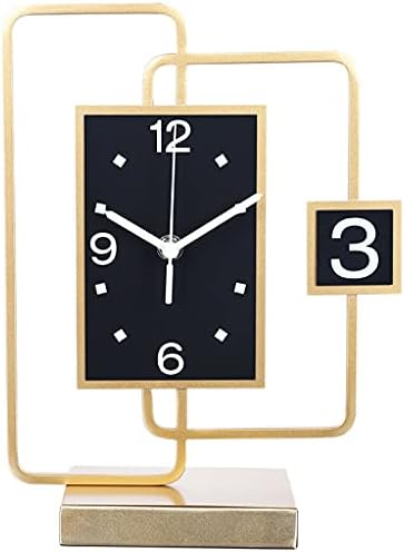 שעון שולחן עבודה של BBSJ סלון 3D שעון קיר שעון מתכת שעון זהב שולחן שעון שולחן שעון שולחן שעון ביתי