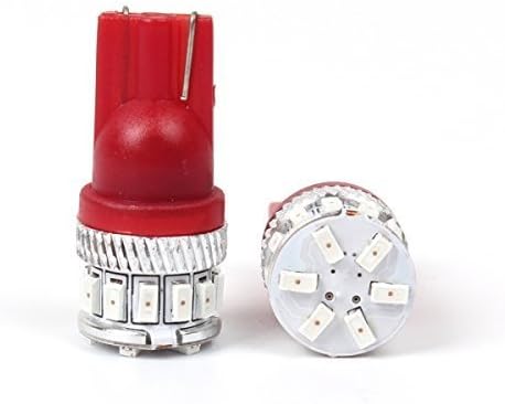 תאורת אללה 2x סופר ברייט W5W 168 175 נורות LED אדומות טהורות מפות פנים מפות מזוודות תא קדמי צד קדמי מנורות תאורה תואמות 2007