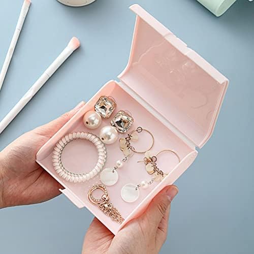 אביזרי נסיעות של Nuobesty עגילי נשים מיני קופסאות אחסון 4 יחידות תכשיטים רב-פונקציונלי מחזיק תכשיטים מארגן תכשיטים ניידים מארז