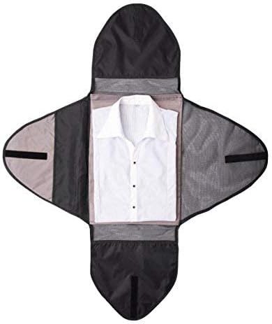 שונפי 2 יחידות בגד אריזה תיקיית עבור נסיעות בגדים ארגונית נסיעות בגד תיק מטען אבזר שחור