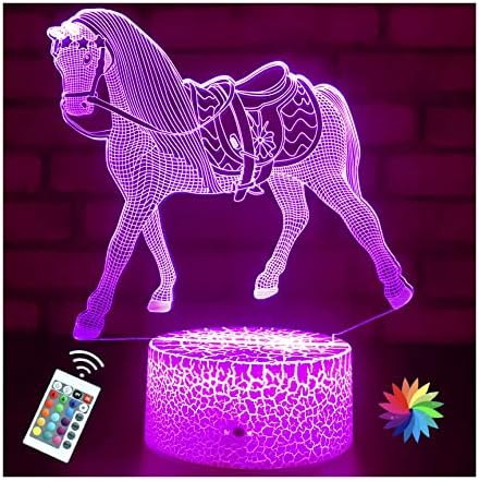 סוס מתנות עבור בנות,סוס מנורת לילה אור לילדים חדר 16 צבעים שינוי עם מרחוק,חכם מגע סוס צעצועי יום הולדת מתנות