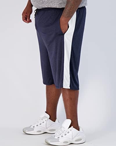 ריאל יסודות גברים גדולים וגבוהים עם 3 חבילות כושר יבש ומכנסיים קצרים ספורטיים פעילים