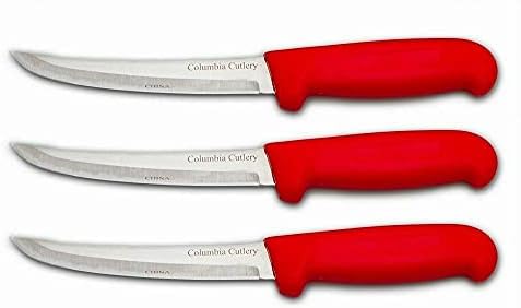 כלי אוכל קולומביה 6 אינץ'. סכין אדומה / פילטה מעוקלת וקשוחה