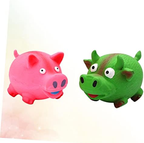 Ipetboom 2pcs טקס צבעי צבע צעצועים אספקה ​​אינטראקטיבית לכיסים גור חיית מחמד נשיכה צליל קריקטורה התנגדות קריקטורה אימון שיניים