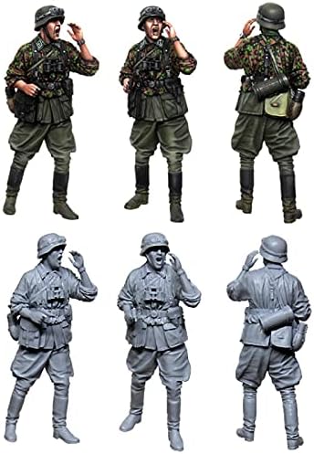 גודמואל 1/35 מלחמת העולם השנייה גרמנית חייל לצעוק שרף דמות / אינו מורכב ולא צבוע חייל מיניאטורי ערכת / ח. ק-527
