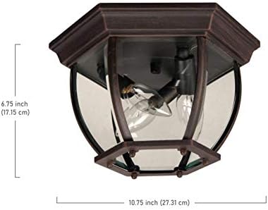 Craftmade Z434-TB כפוף זכוכית חיצונית חיצונית תאורה לתקרת תקרה, 4 אור 160 וואט, שחור מט