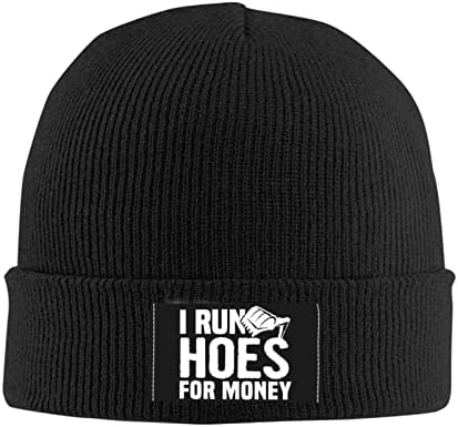אני לרוץ מעדרים עבור כסף כובע חורף חם לסרוג באזיקים כפת כובע רך למתוח גולגולת כובעי עבור גברים נשים שחור