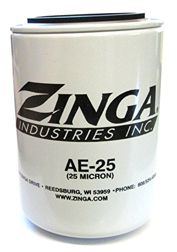 ZA AE -25 - סיבוב זינגה על פילטר 25 מיקרון 1 - 12 אשכולות 3.8 קוטר 5.8 גבוה