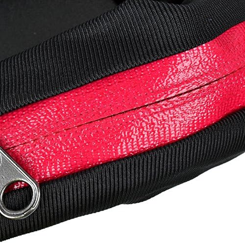 קניית Goomart כפול כיסים הניתנים להרחבה עיצוב כושר ספורט ספורט פועל חגורות שקיות תיק של 2 אדום וכחול