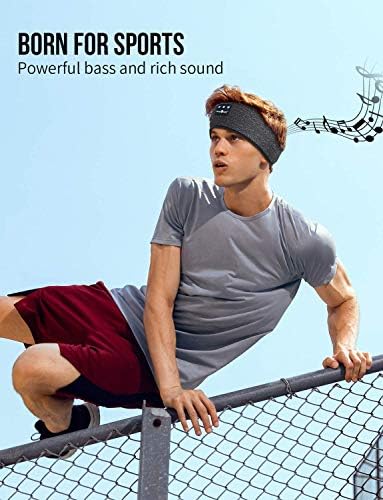אוזניות שינה של Musicozy 3D Bluetooth 5.2 מסכת שינה בגימור ספורט מוסיקה אלחוטית אוזניות אוזניות ישנות צדדיות המריצות