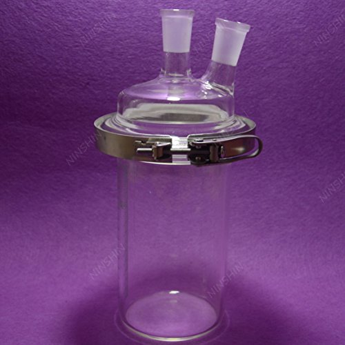2000 מל 24/40 2 צוואר, כור צילינדר זכוכית, בקבוק תגובה תחתון 2 ליטר