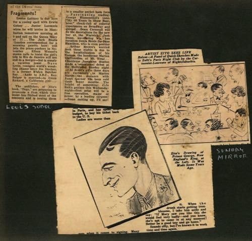 עידן וינטג 'של שנות העשרים או ה -30 וינסנט זיטו קריקטורה של לואי וולהיים ד. 1931