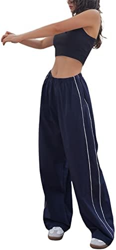 מכנסי מצנח לנשים Aedceal מכנסיים מכנסיים של מכנסי רגל רחבים