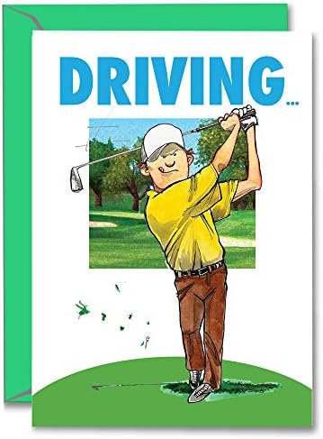 לשחק חזק גולף יום הולדת כרטיס 1-חבילה כוח נגן אילוסטרייטד ספורט יום הולדת כרטיסי ברכה כרטיסים-מדהים עבור גולף,