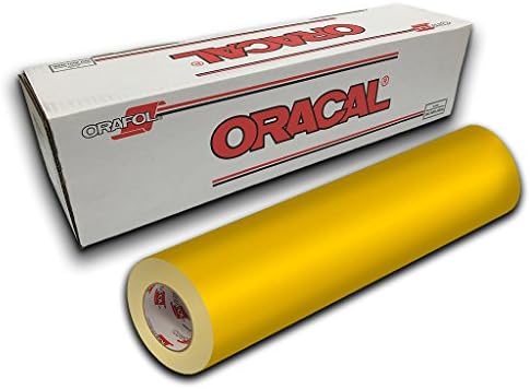Oracal 631 תערוכה Cal Matte גימור - 12 x 10yd - צהוב 021