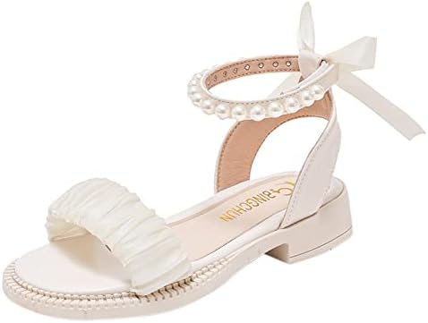 סנדלי בנות ילדים פתוחים בוהן רצועת קרסול נעלי שמלת שמלת חתונה למסיבת פעוטות נעלי נסיכה נעלי מים פעוטות