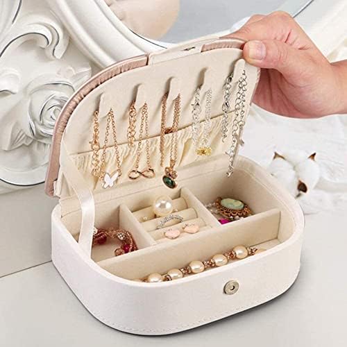 Seewoode AG205 קופסאות אחסון תכשיטים עגילי שרשרת טבעת מארז אריזות תכשיט נסיעות קוסמטיקה מארגן יופי קופסא קופסאות