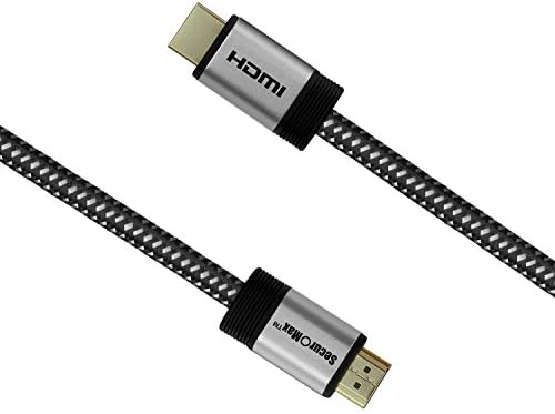 כבל HDMI של Securomax עם חוט קלוע, 12 רגל